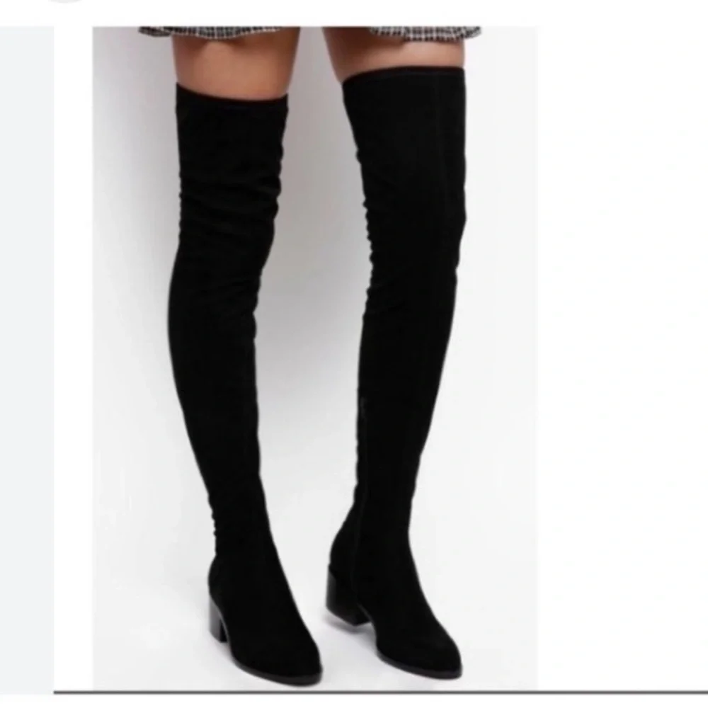 Steve Madden Black Over the Knee Boots